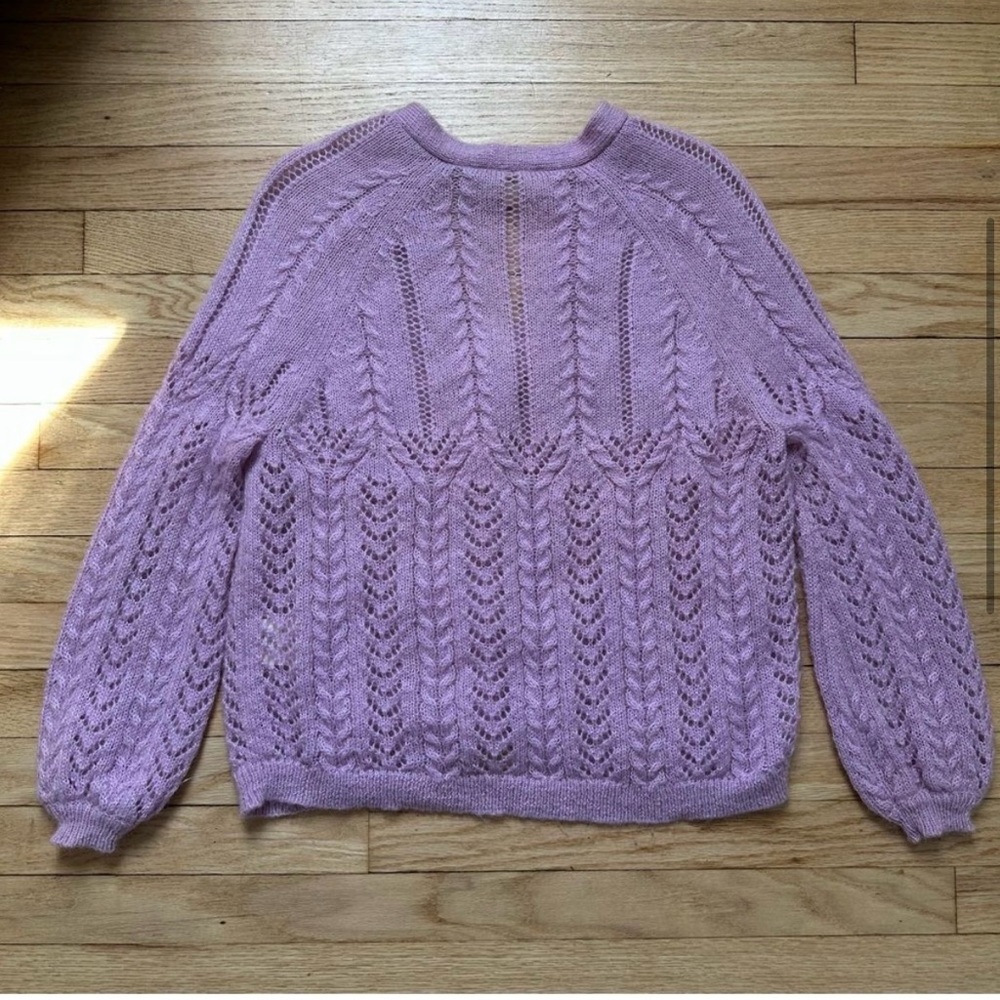 NOT FOR SALE Sezane Augustino Cardigan Lavender - Picture 3 of 6